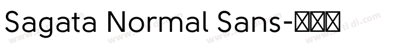 Sagata Normal Sans字体转换
